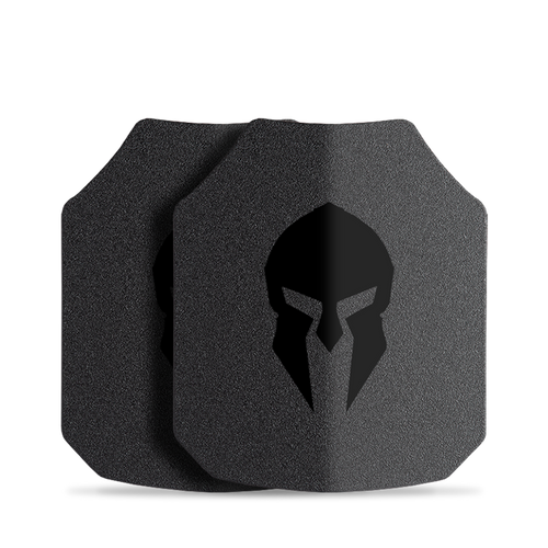 Spartan AR550 steel body armor plates set of 2 for tactical defense