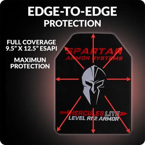 Spartan Armor Systems - Hercules RF2 Body Armor – 5LBS Lightweight Level III+ Plates (Set of 2) - Image 6