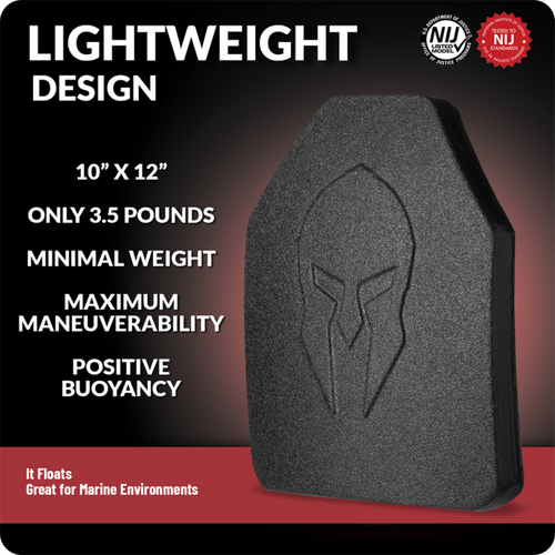 Spartan Armor Systems - Elaphros® 3.5 LBS Lightweight Body Armor – Gen 1 Rifle Plates (Set of 2) - Image 3