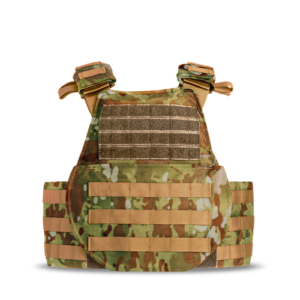 Spartan Sentinel high-mobility plate carrier with minimalist MOLLE setup