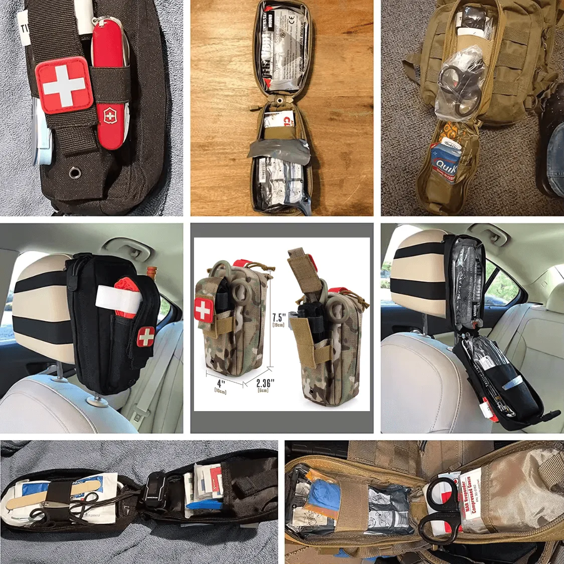IFAK Individual Trauma Kit – COS Defense Standard First Aid Pouch - Image 3