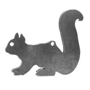 Tactical Scorpion Gear squirrel steel target gong 11x9.5 AR500 front view