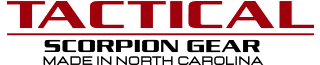 Tactical Scorpion Gear logo and body armor lineup display