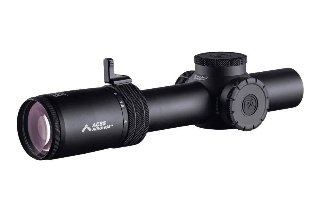 Primary Arms PLxC 1–8×24 Compact Rifle Scope with ACSS Raptor / Nova Reticle