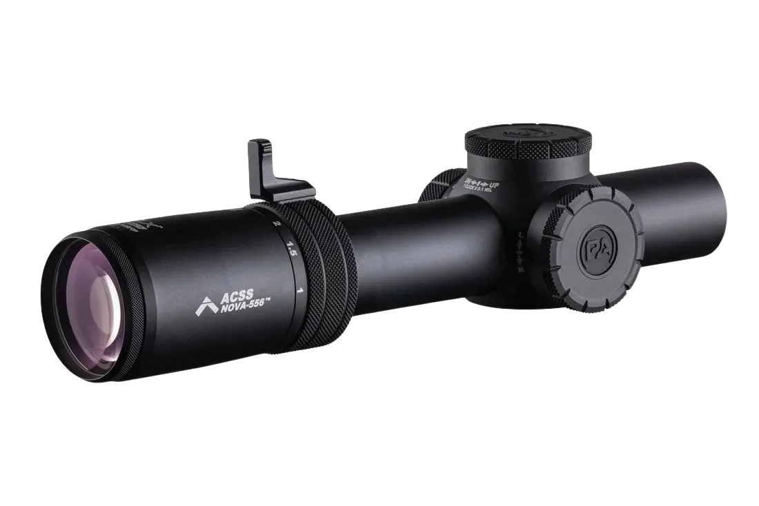 Primary Arms PLxC 1–8×24 Compact Rifle Scope with ACSS Raptor / Nova Reticle