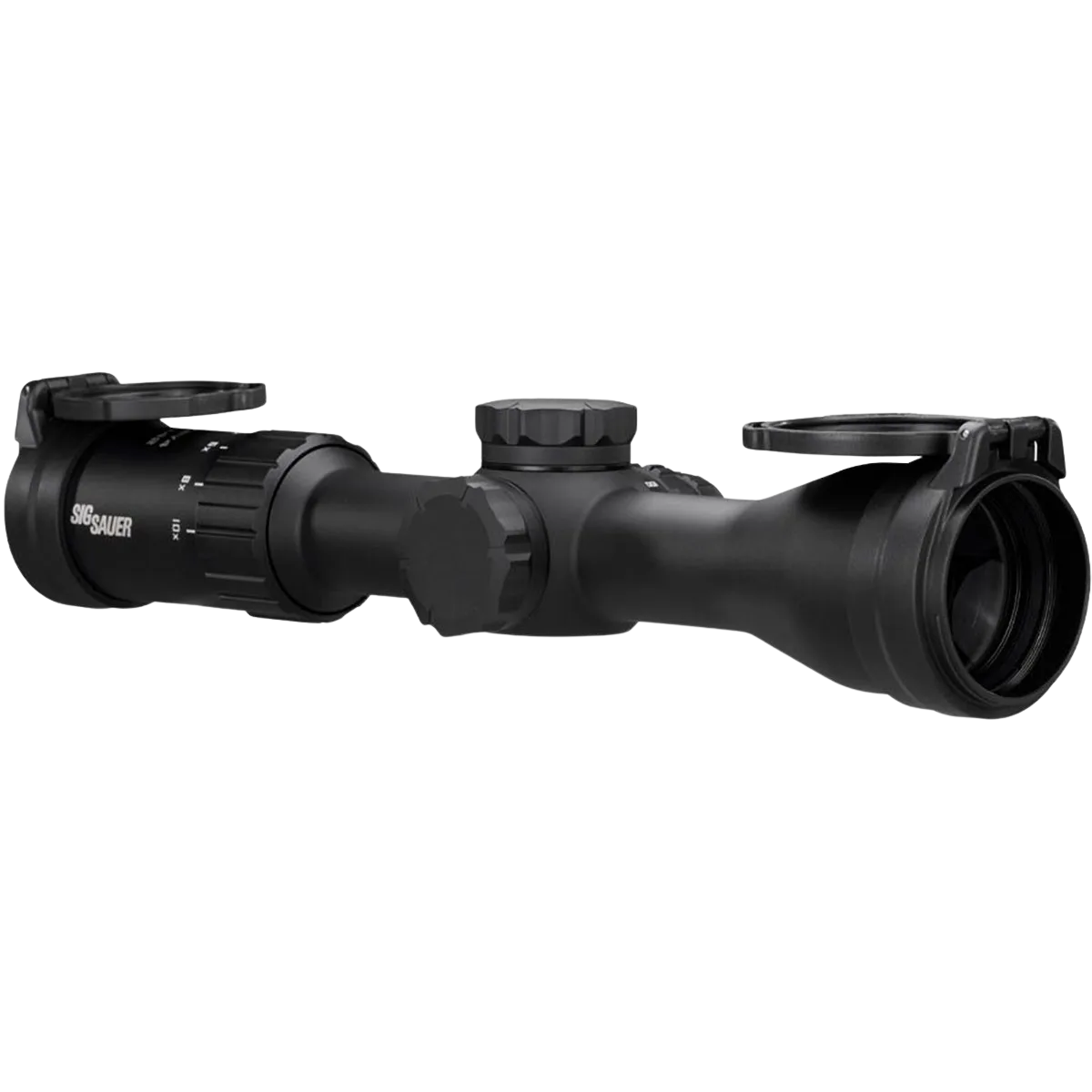 Sig Sauer Whiskey4 2.5-10x42mm SFP Quadplex Rifle Scope in black
