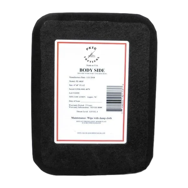 FKTG Tactical Alexander LVL IV SIC Side Armor Plates – 6x6 & 6x8 Lightweight Options - Image 7