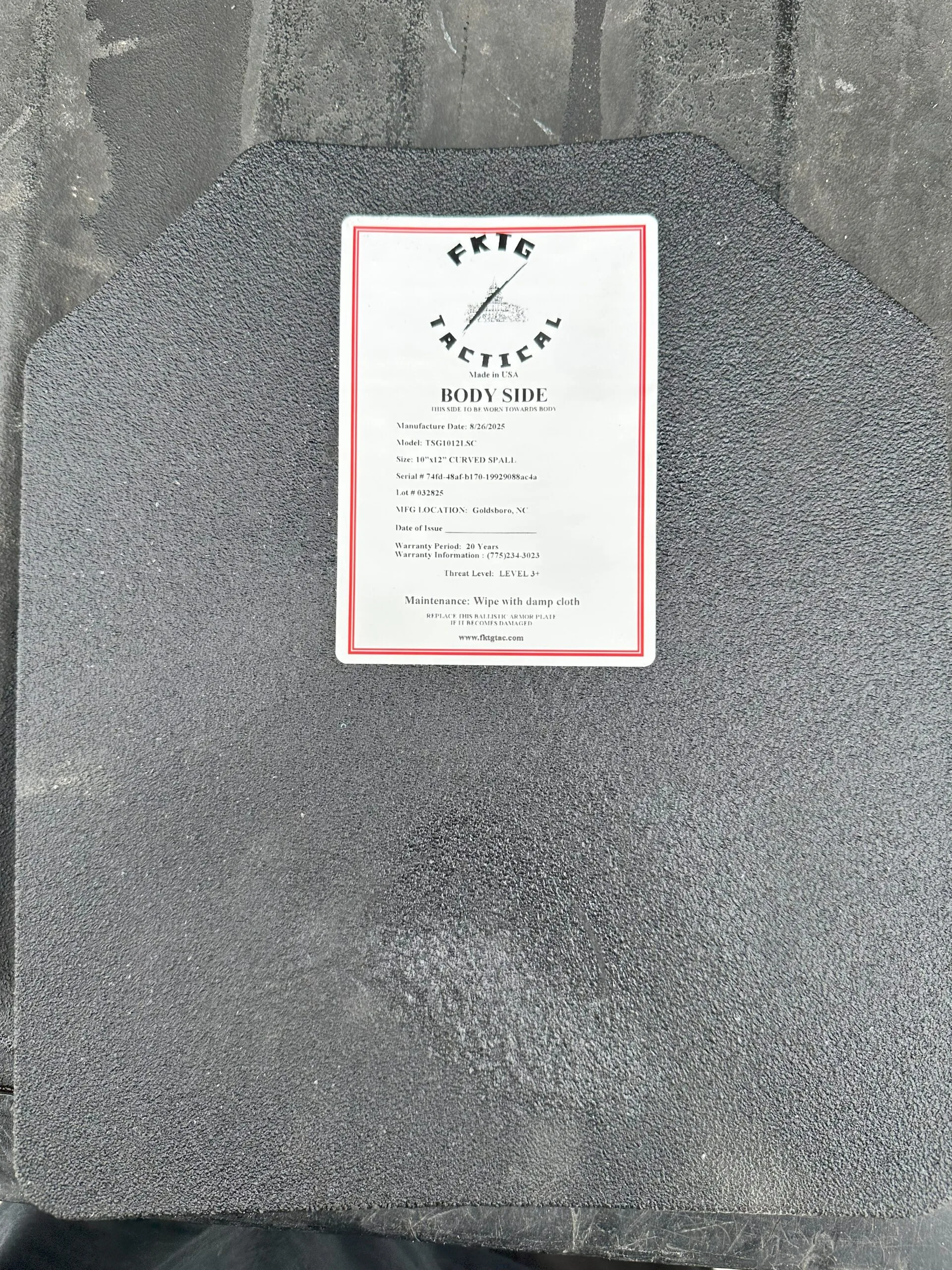 FKTG Tactical Scipio AR600 – Level III+ Steel Armor (Made in the USA) - Image 2