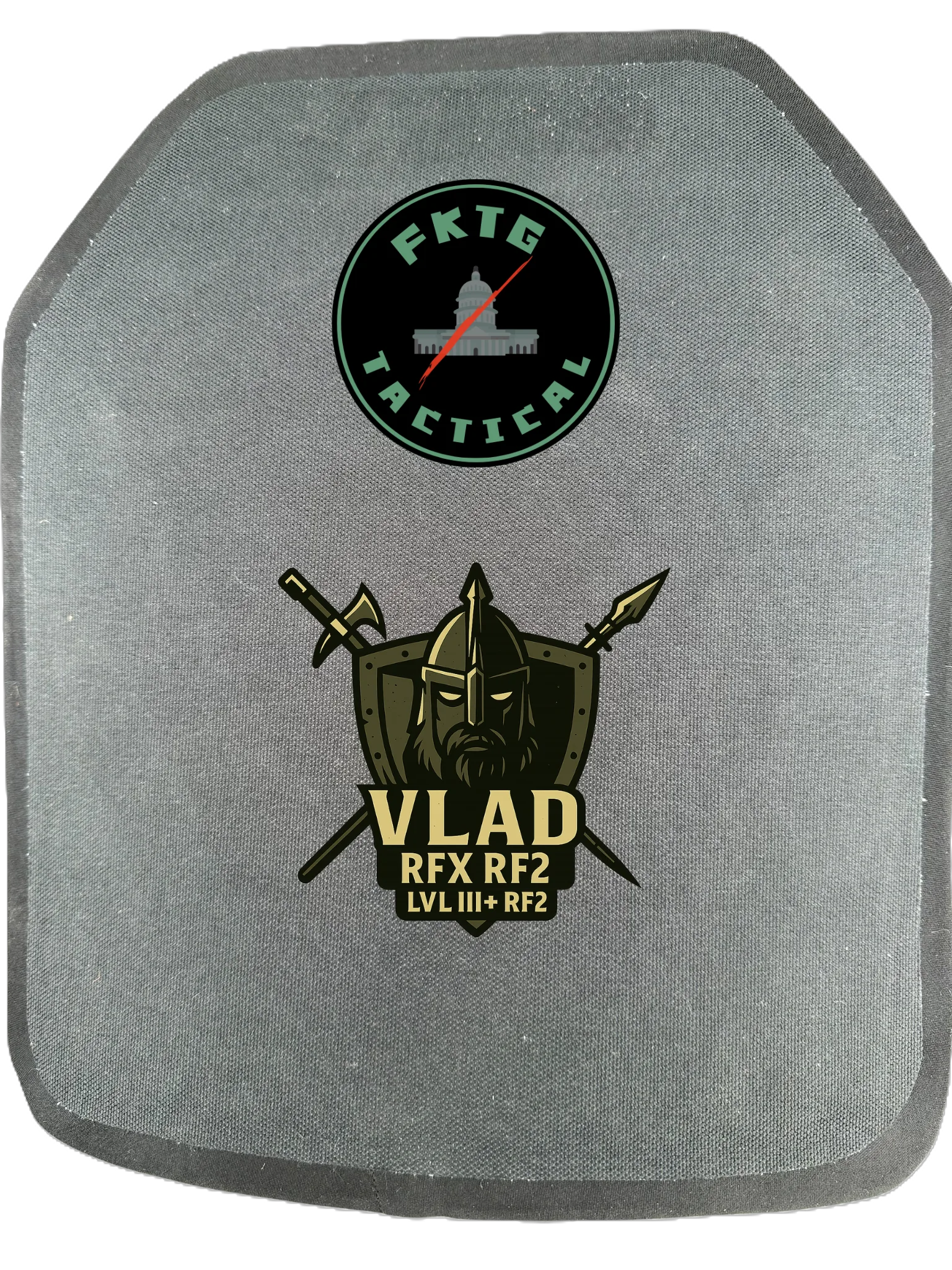 VLAD-RFX RF2 hybrid armor plates with UHMWPE core and SiC strike face