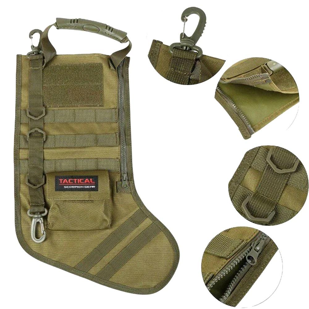 Tactical Scorpion MOLLE Christmas Stocking – Rugged Holiday Gear - Image 5