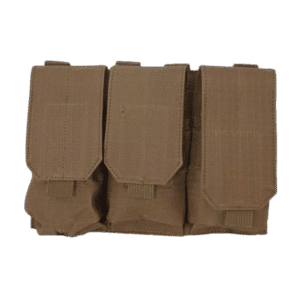 FKTG Tactical MOLLE Rifle Magazine Pouch in black, multicam, OD green, and coyote brown