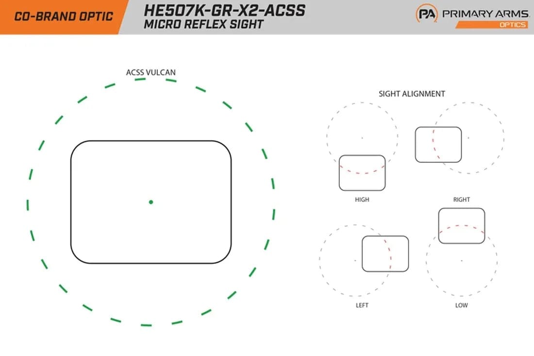 Holosun 507K Red or Green Dot | ACSS Vulcan Compact Pistol Sight - Image 9