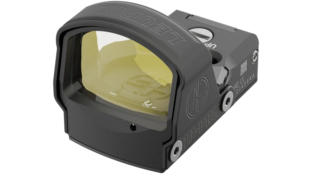 Leupold DeltaPoint Pro red dot sight with large viewing window and aluminum housing